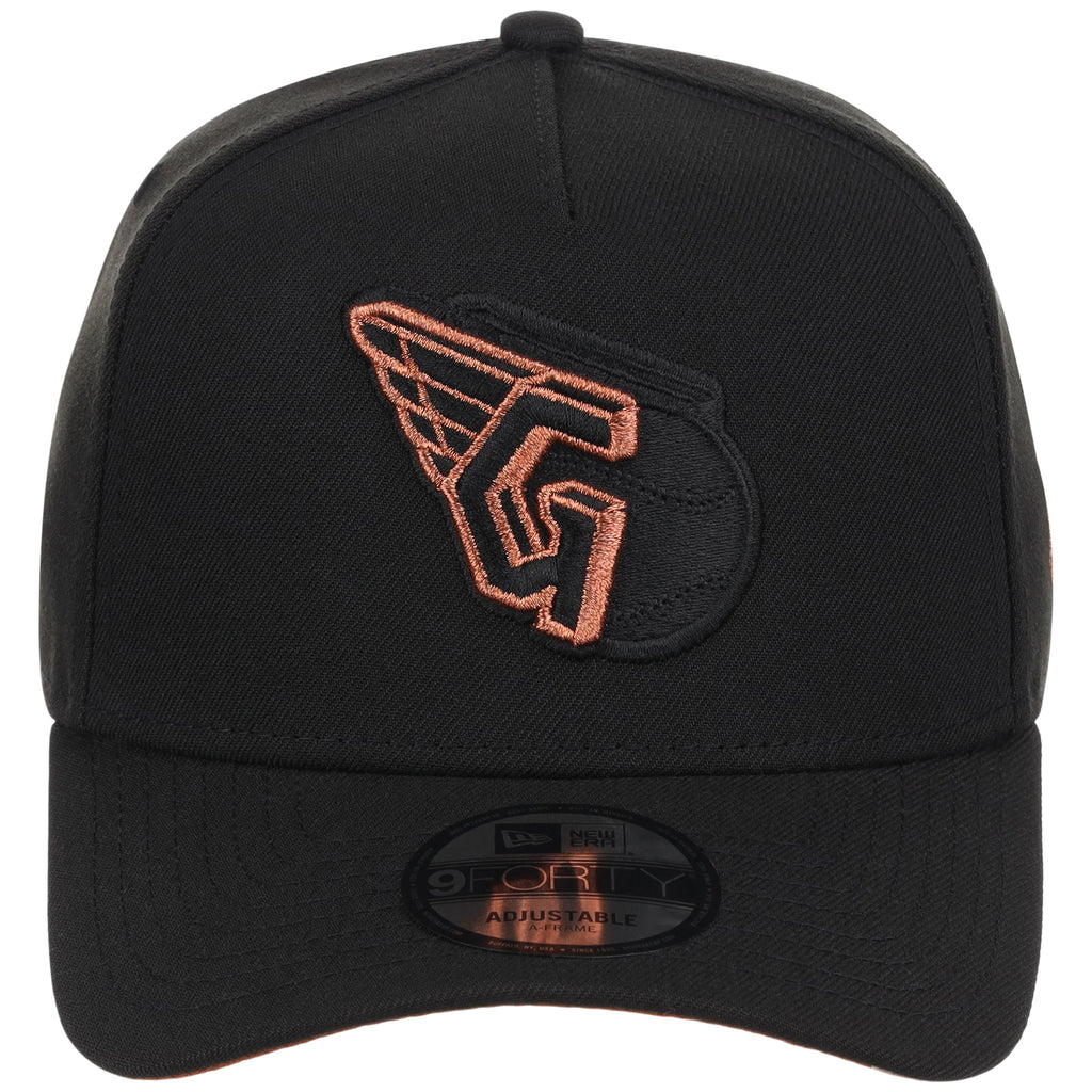 Cleveland Guardians MLB Black x Rust FASHION CORE New Era 9FORTY A-Frame