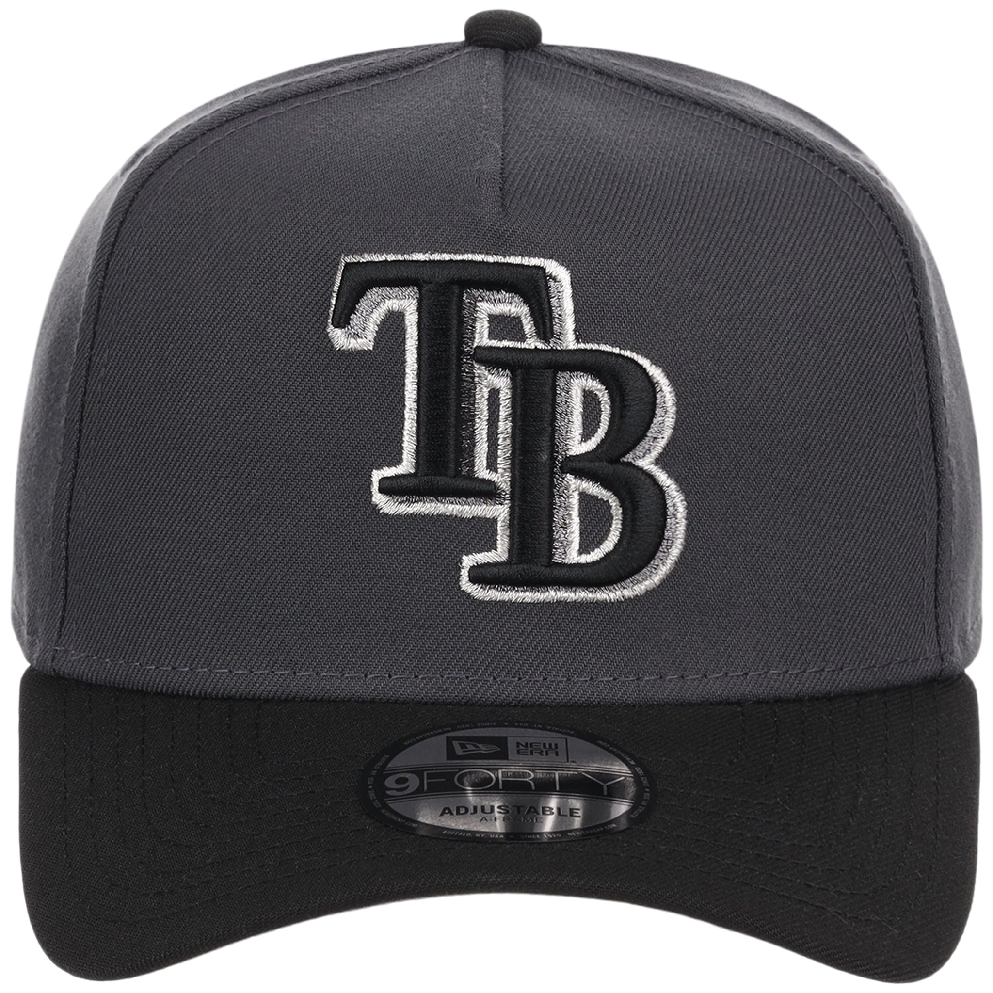 Tampa Bay Rays MLB Graphite x Black FASHION CORE New Era 9FORTY A-Frame
