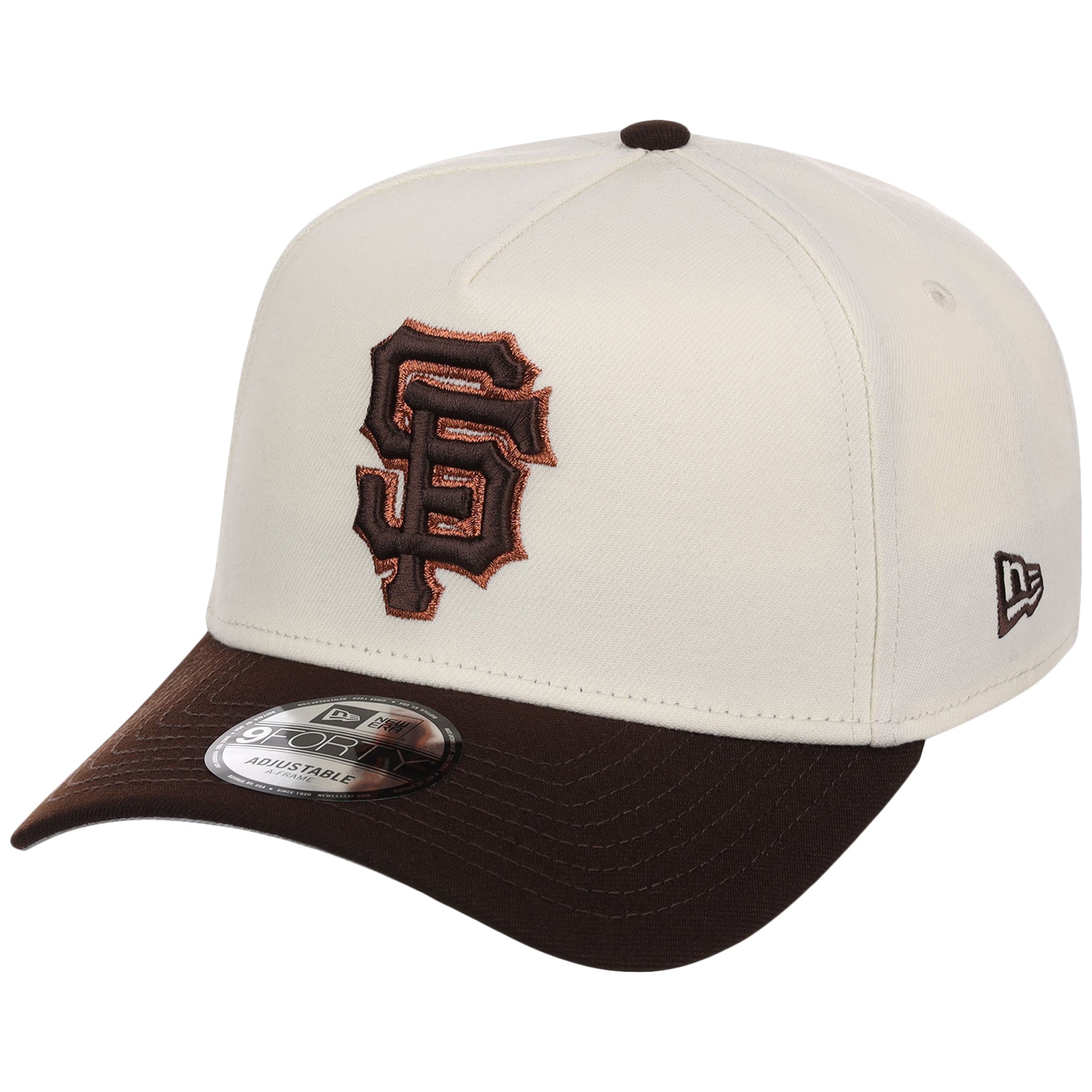 San Francisco Giants MLB Chrome x Burnt Wood FASHION CORE New Era 9FORTY A-Frame