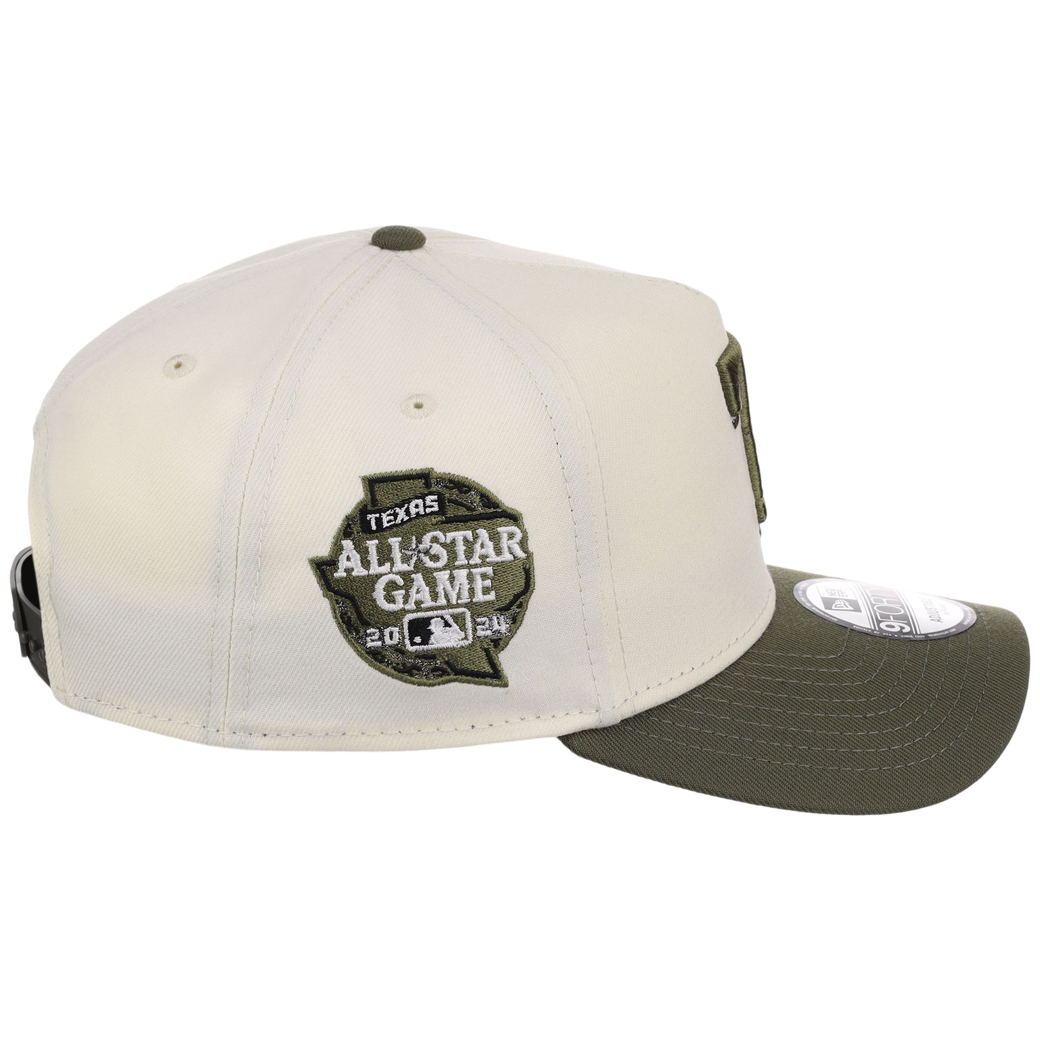 Texas Rangers MLB Chrome Olive New Era 9FORTY