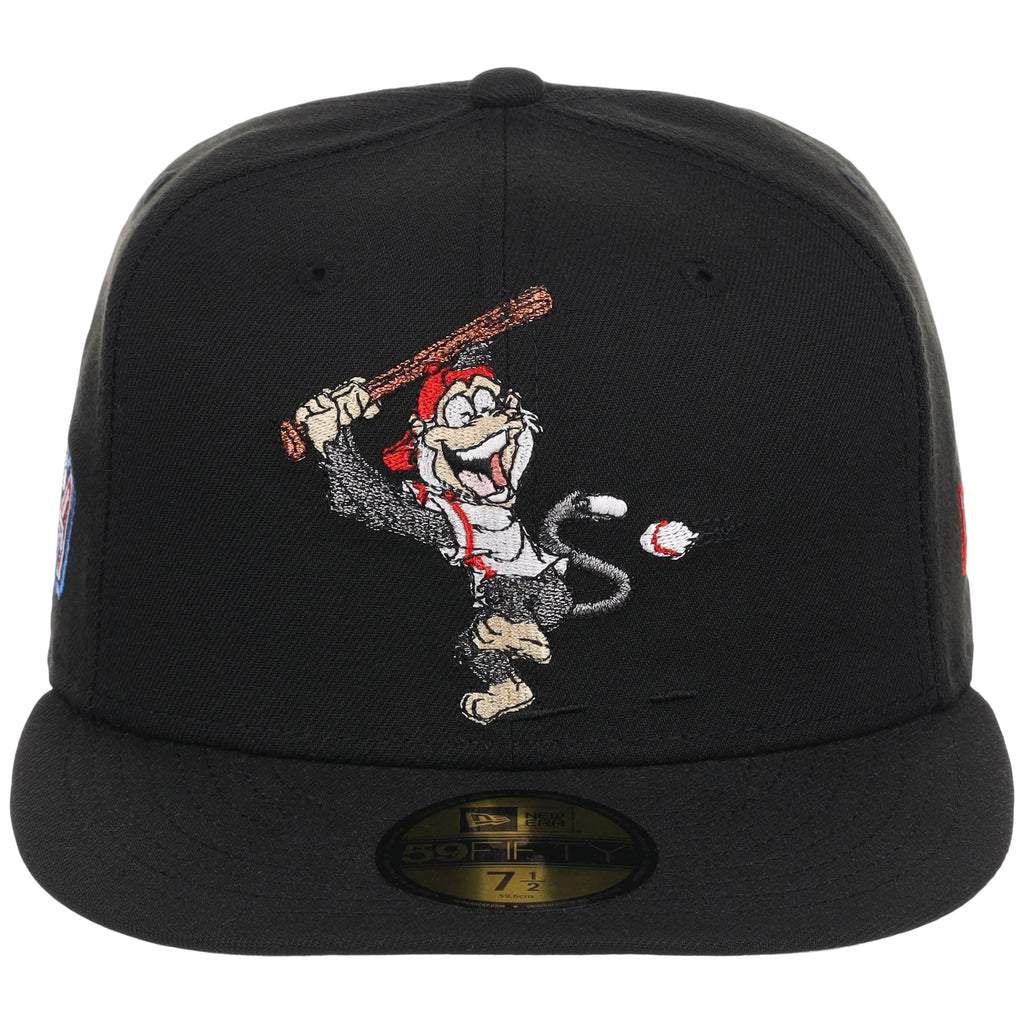 Anaheim Angels Crown the City New Era 59FIFTY Rally Monkey (Black/Black/Gray)