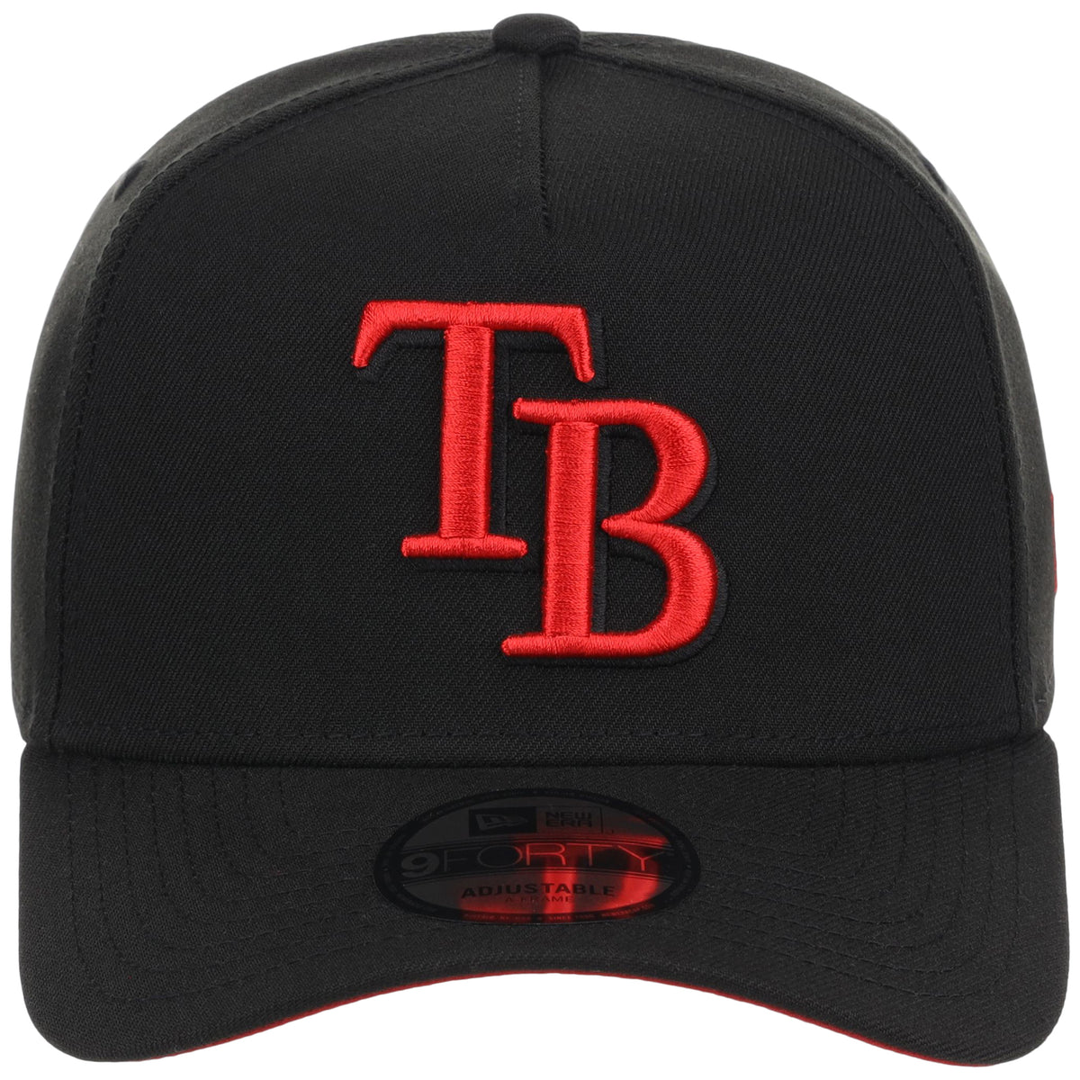 Tampa Bay Rays MLB Black x Red FASHION CORE New Era 9FORTY A-Frame
