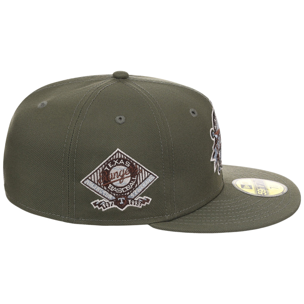 Texas Rangers MLB Olive Alloy New Era 59FIFTY