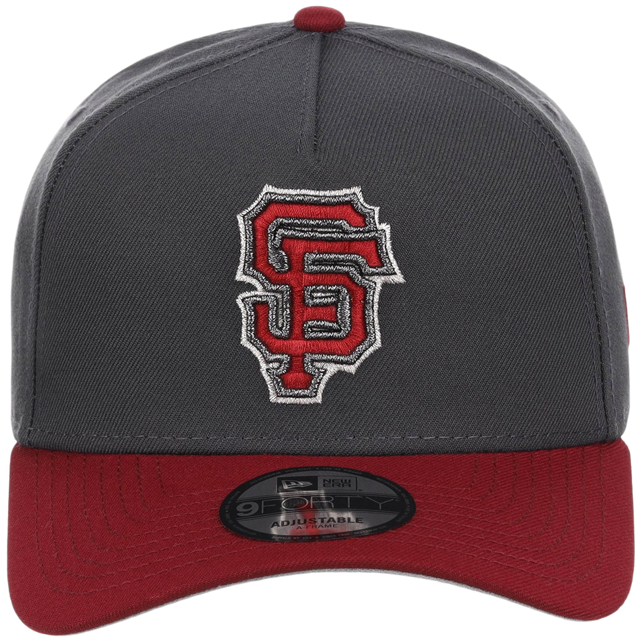 San Francisco Giants MLB Graphite x Cardinal FASHION CORE New Era 9FORTY A-Frame