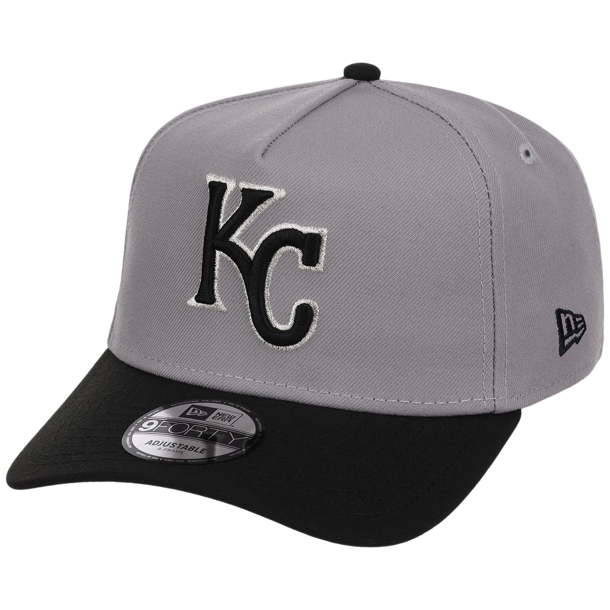 Kansas City Royals MLB Gray x Black FASHION CORE New Era 9FORTY A-Frame