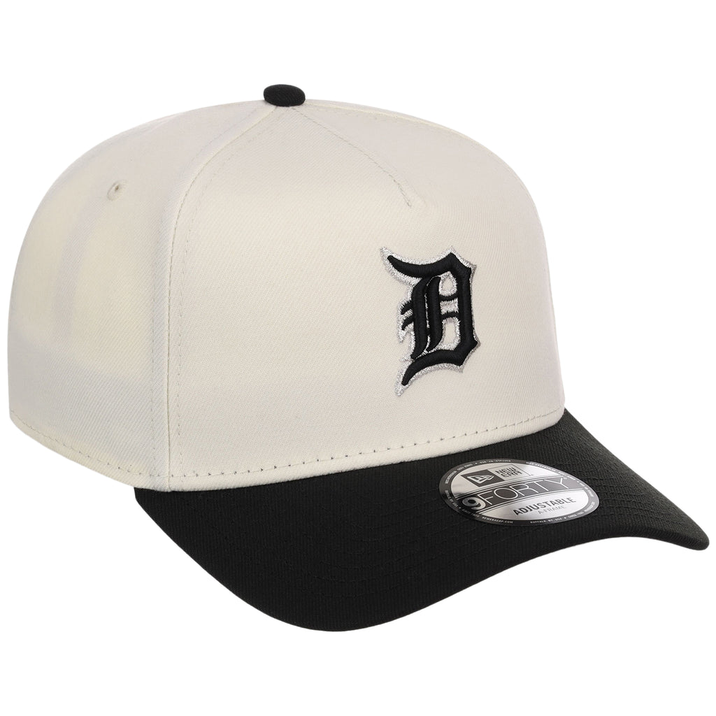 Detroit Tigers MLB Chrome x Black FASHION CORE New Era 9FORTY A-Frame