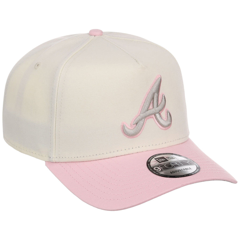 Atlanta Braves MLB Chrome x Pink FASHION CORE New Era 9FORTY A-Frame