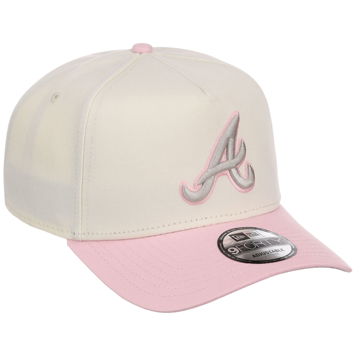 Atlanta Braves MLB Chrome x Pink FASHION CORE New Era 9FORTY A-Frame