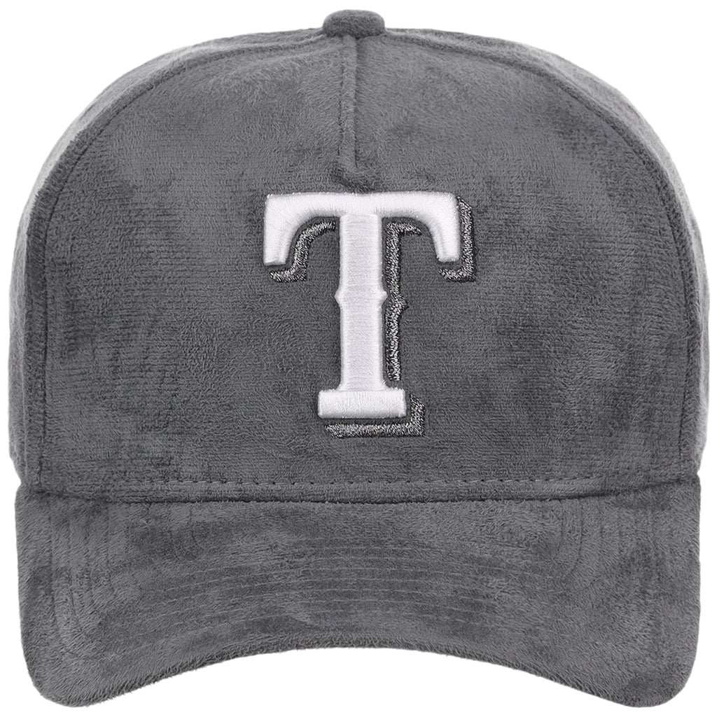 Texas Rangers MLB Gray x Suede FASHION CORE New Era 9FORTY A-Frame