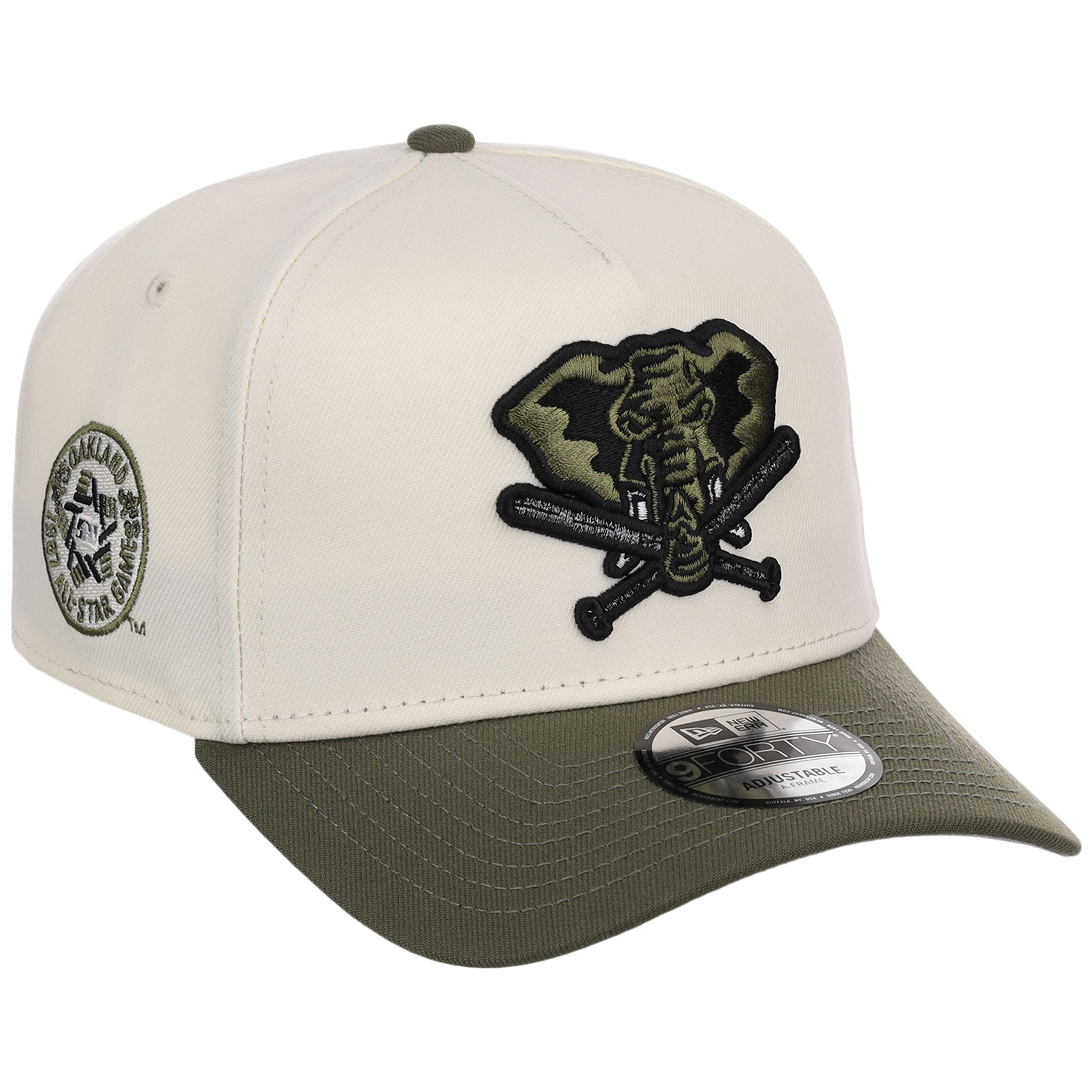 Oakland Athletics MLB Chrome Olive New Era 9FORTY