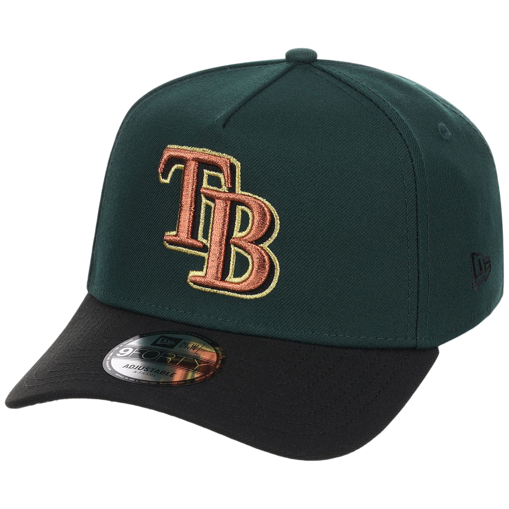 Tampa Bay Rays MLB Dark Green x Black FASHION CORE New Era 9FORTY A-Frame