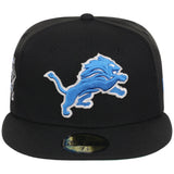 Detroit Lions NFL Black Dome New Era 59FIFTY