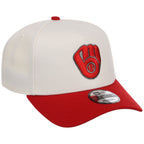 Milwaukee Brewers MLB Chrome x Red FASHION CORE New Era 9FORTY A-Frame
