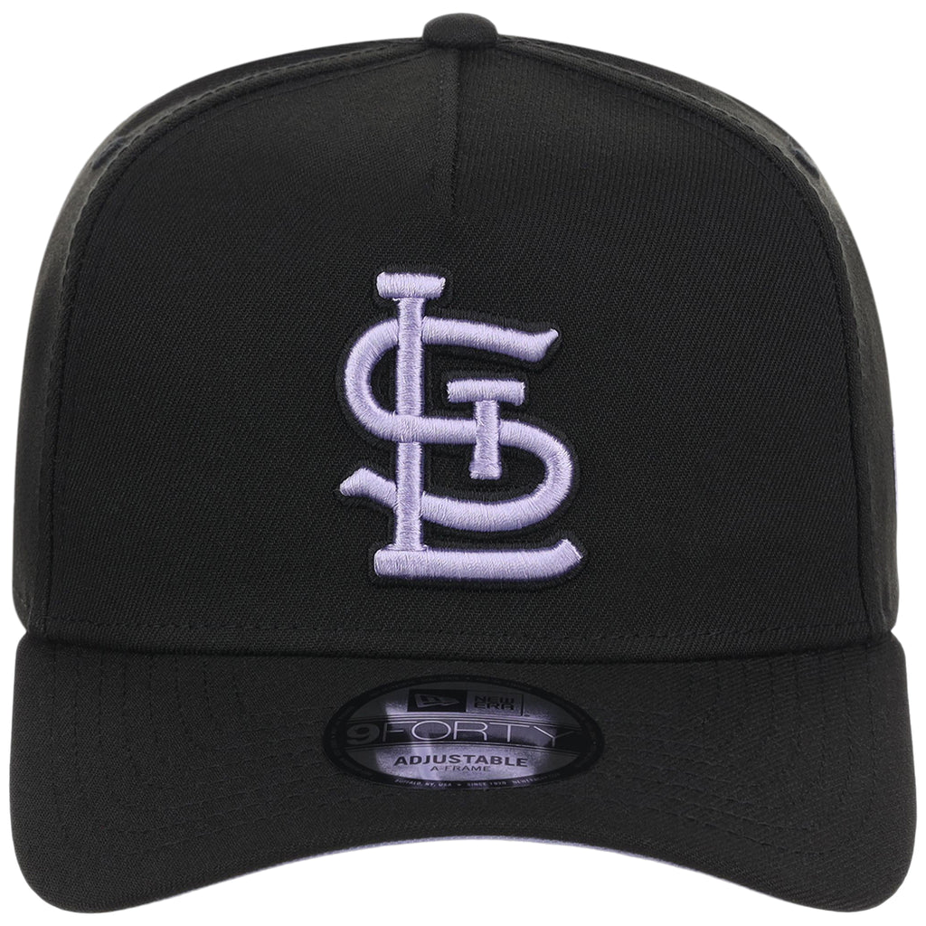 St. Louis Cardinals MLB Black x Lavender FASHION CORE New Era 9FORTY A-Frame