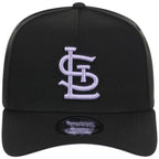 St. Louis Cardinals MLB Black x Lavender FASHION CORE New Era 9FORTY A-Frame