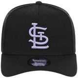 St. Louis Cardinals MLB Black x Lavender FASHION CORE New Era 9FORTY A-Frame