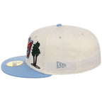 Anaheim Angels Crown the City New Era 59FIFTY Palm Tree (Chrome/Sky/Gray)