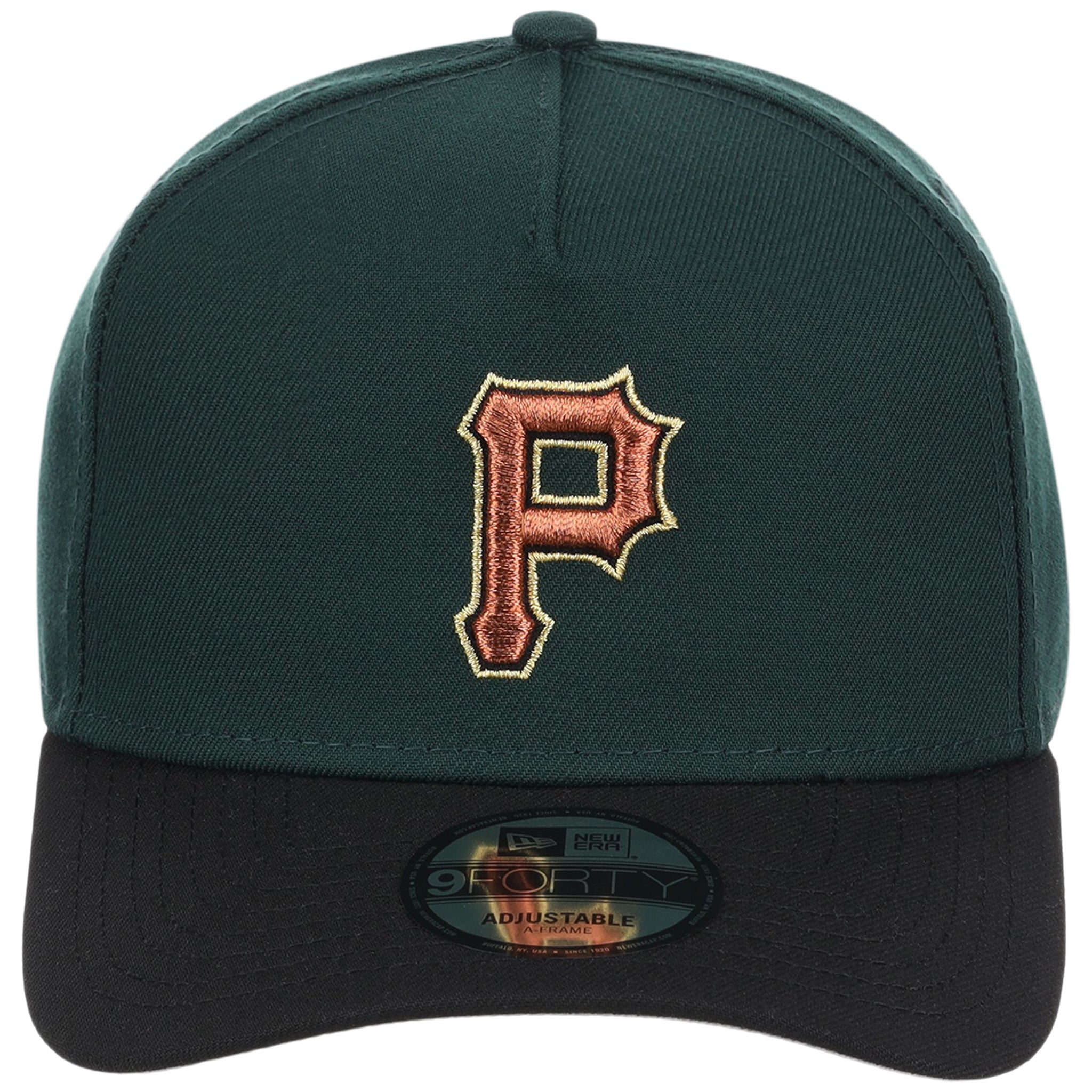 Pittsburgh Pirates MLB Dark Green x Black FASHION CORE New Era 9FORTY A-Frame