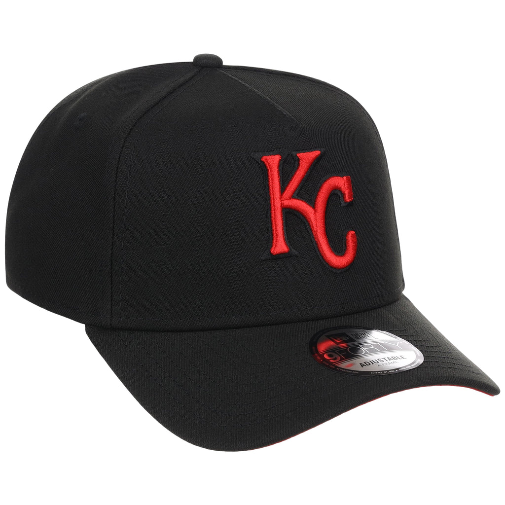 Kansas City Royals MLB Black x Red FASHION CORE New Era 9FORTY A-Frame