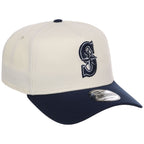 Seattle Mariners MLB Chrome x Navy FASHION CORE New Era 9FORTY A-Frame