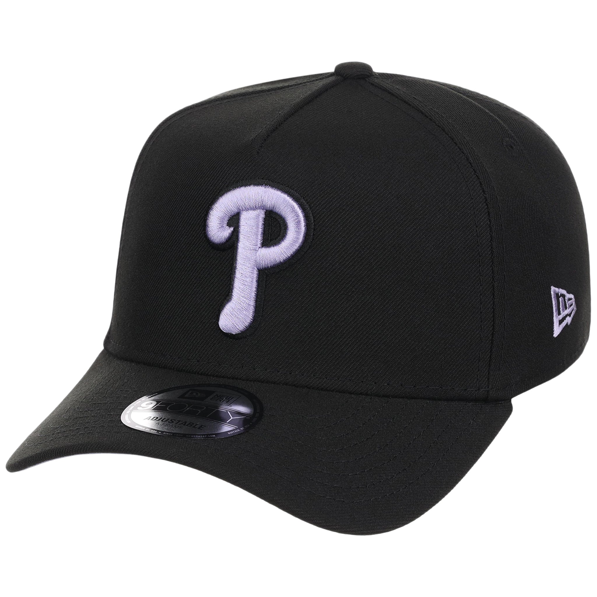 Philadelphia Phillies MLB Black x Lavender FASHION CORE New Era 9FORTY A-Frame