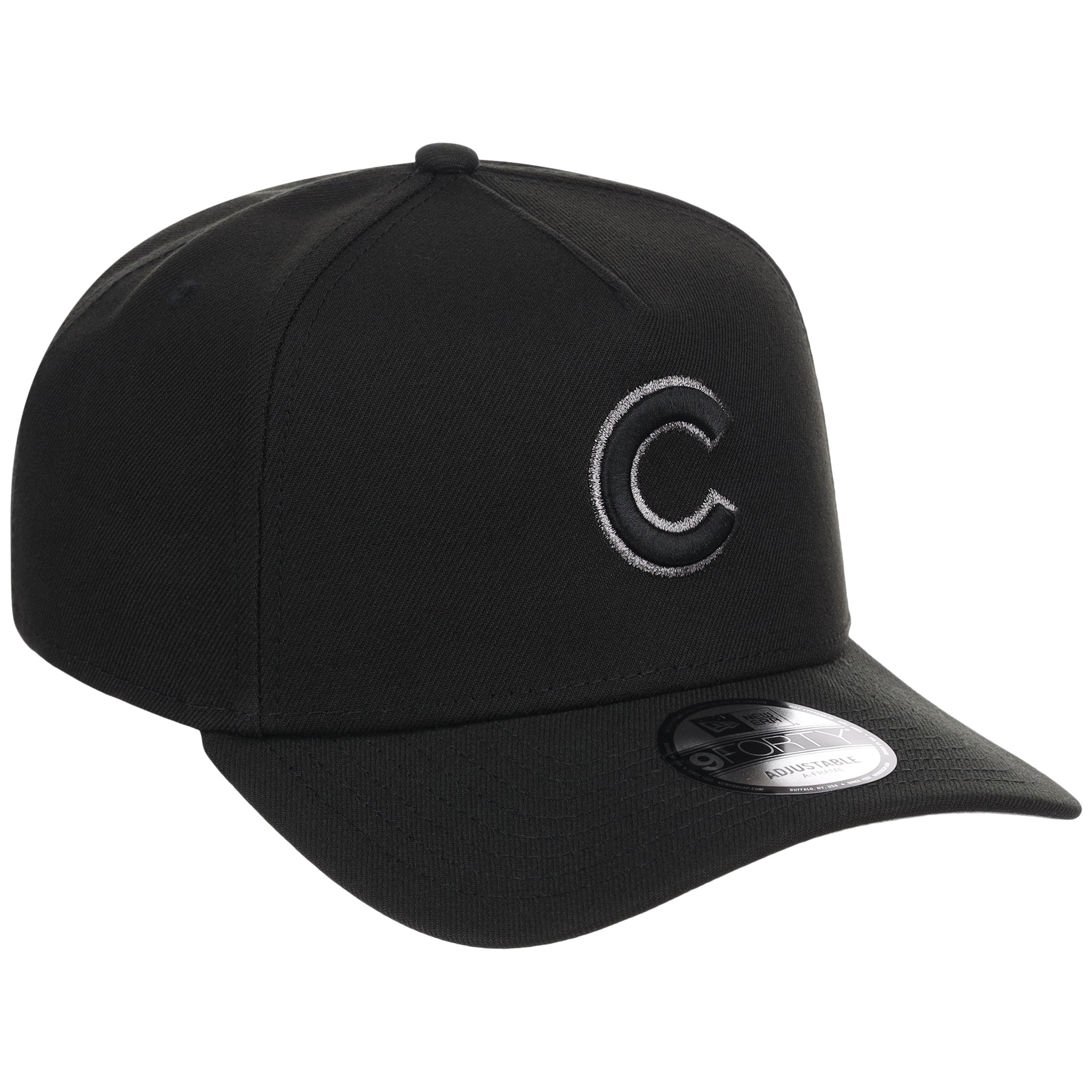Chicago Cubs MLB Black x Pewter FASHION CORE New Era 9FORTY A-Frame