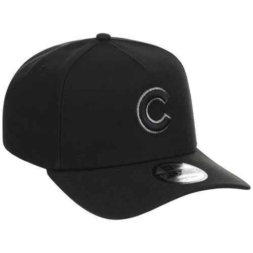 Chicago Cubs MLB Black x Pewter FASHION CORE New Era 9FORTY A-Frame