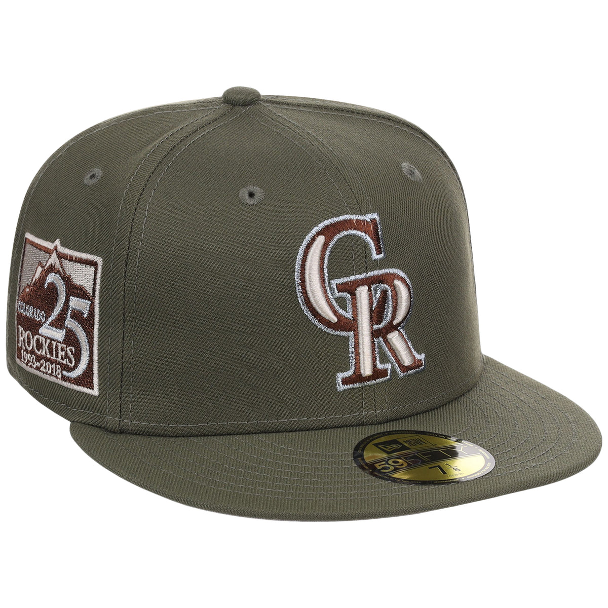 Colorado Rockies MLB Olive Alloy New Era 59FIFTY