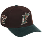 Florida Marlins MLB Forest Ember New Era 9FORTY A-Frame