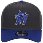 Miami Marlins MLB Graphite x Royal FASHION CORE New Era 9FORTY A-Frame