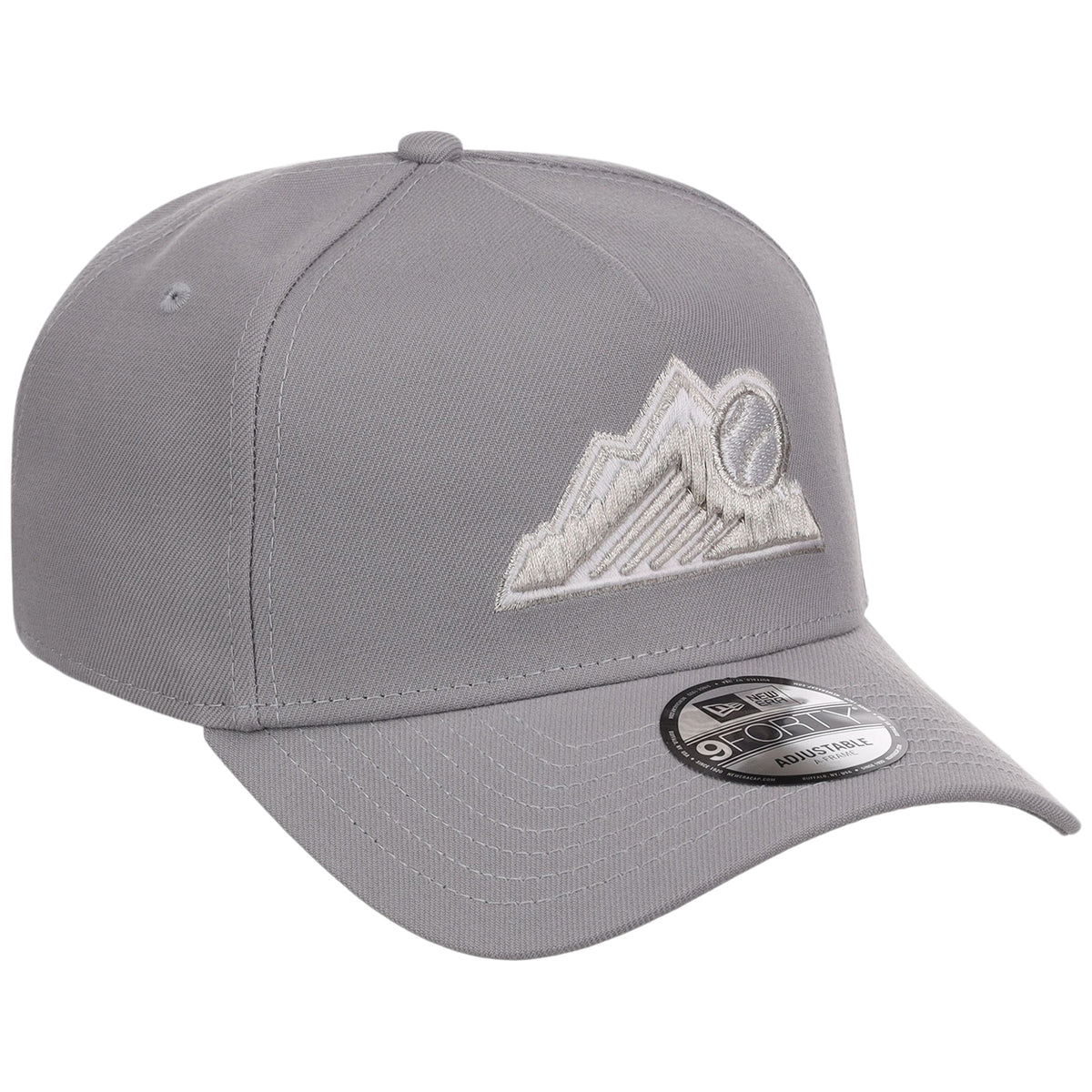Colorado Rockies MLB Gray x White FASHION CORE New Era 9FORTY A-Frame