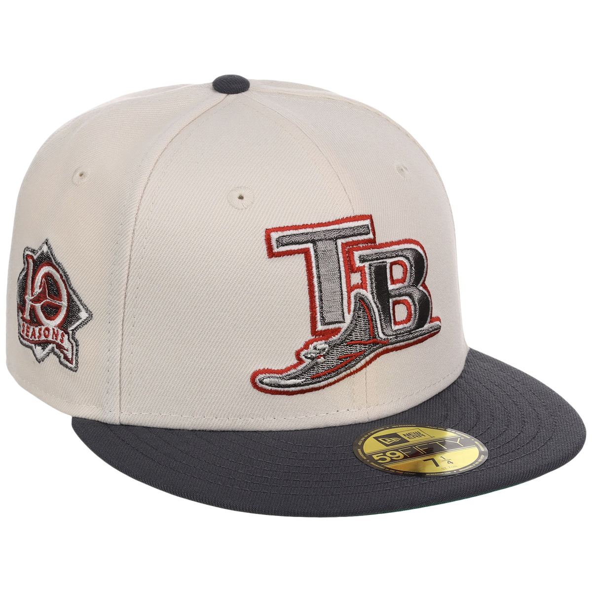 Tampa Bay Rays MLB Cream x Graphite New Era 59FIFTY – 1