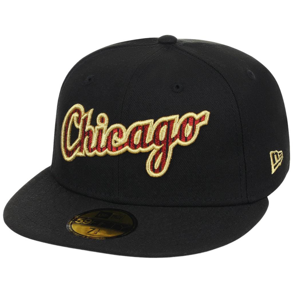Chicago White Sox (Black/Black) Chicago Southside Crown the City New Era 59FIFTY
