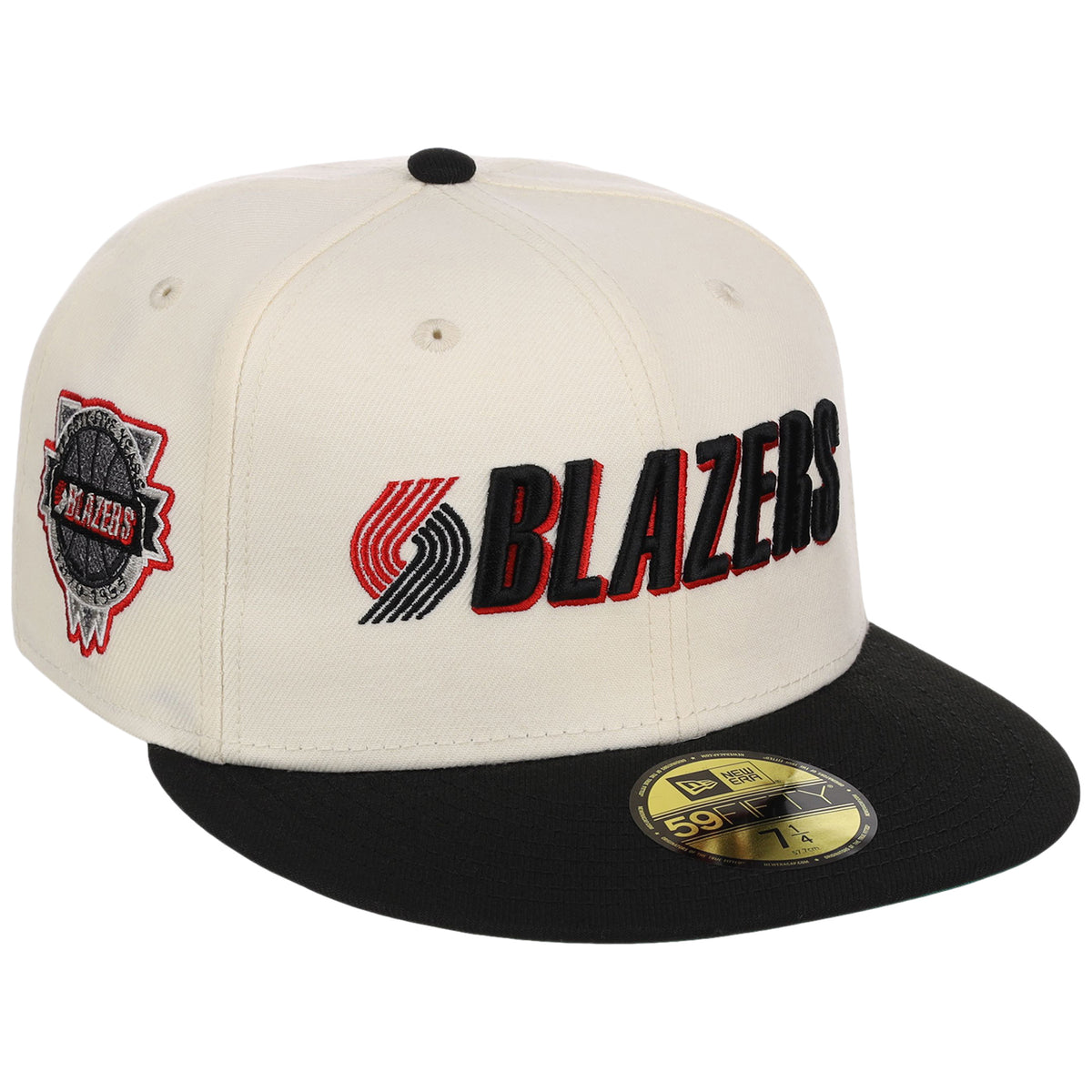 Portland Trail Blazers NBA Chrome OTC New Era 59FIFTY (Chrome/Black)