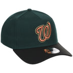 Washington Nationals MLB Dark Green x Black FASHION CORE New Era 9FORTY A-Frame