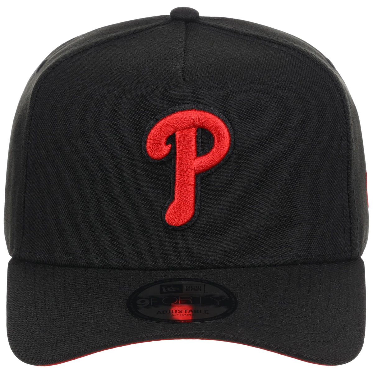 Philadelphia Phillies MLB Black x Red FASHION CORE New Era 9FORTY A-Frame