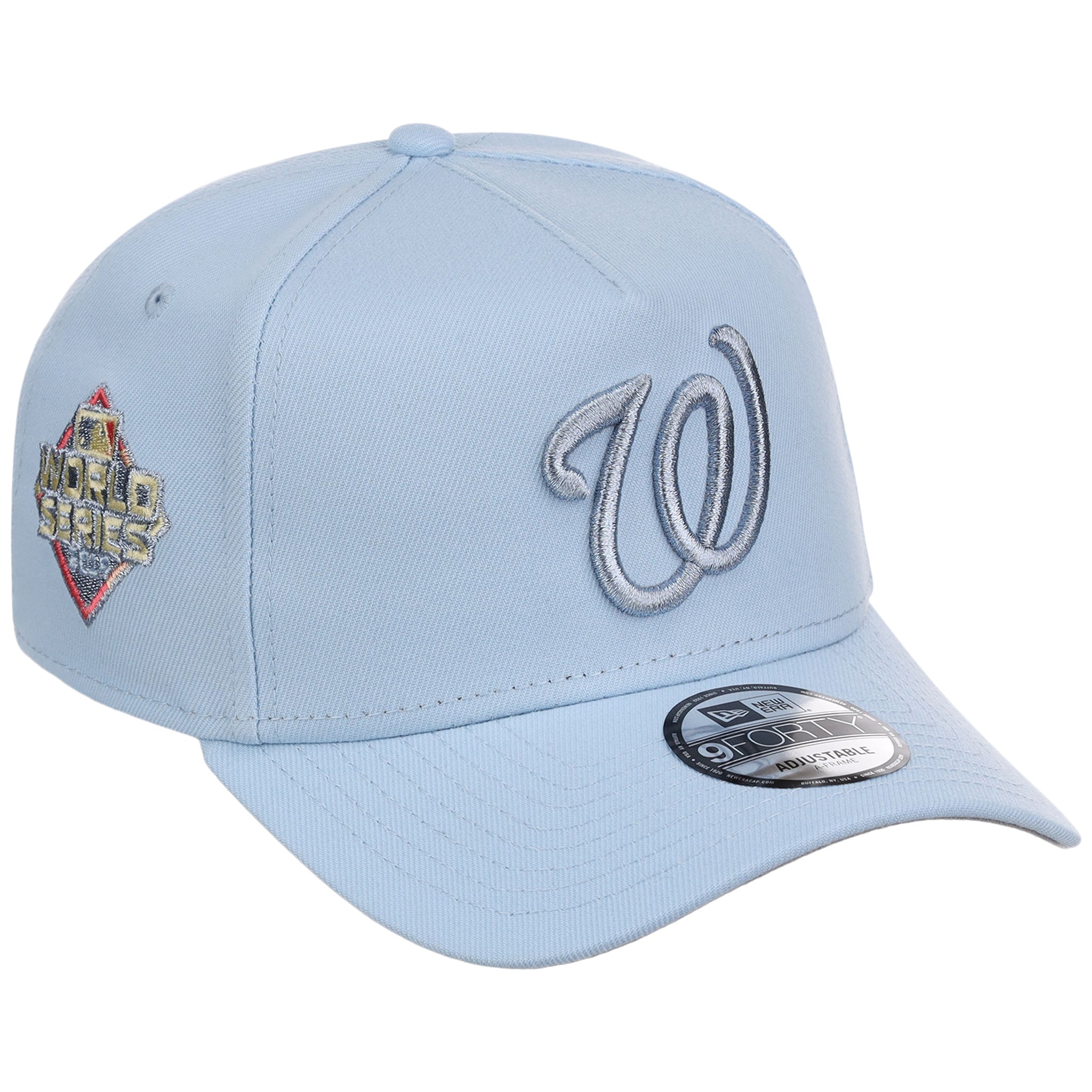 Washington Nationals MLB Glacial Blue New Era 9FORTY A-Frame