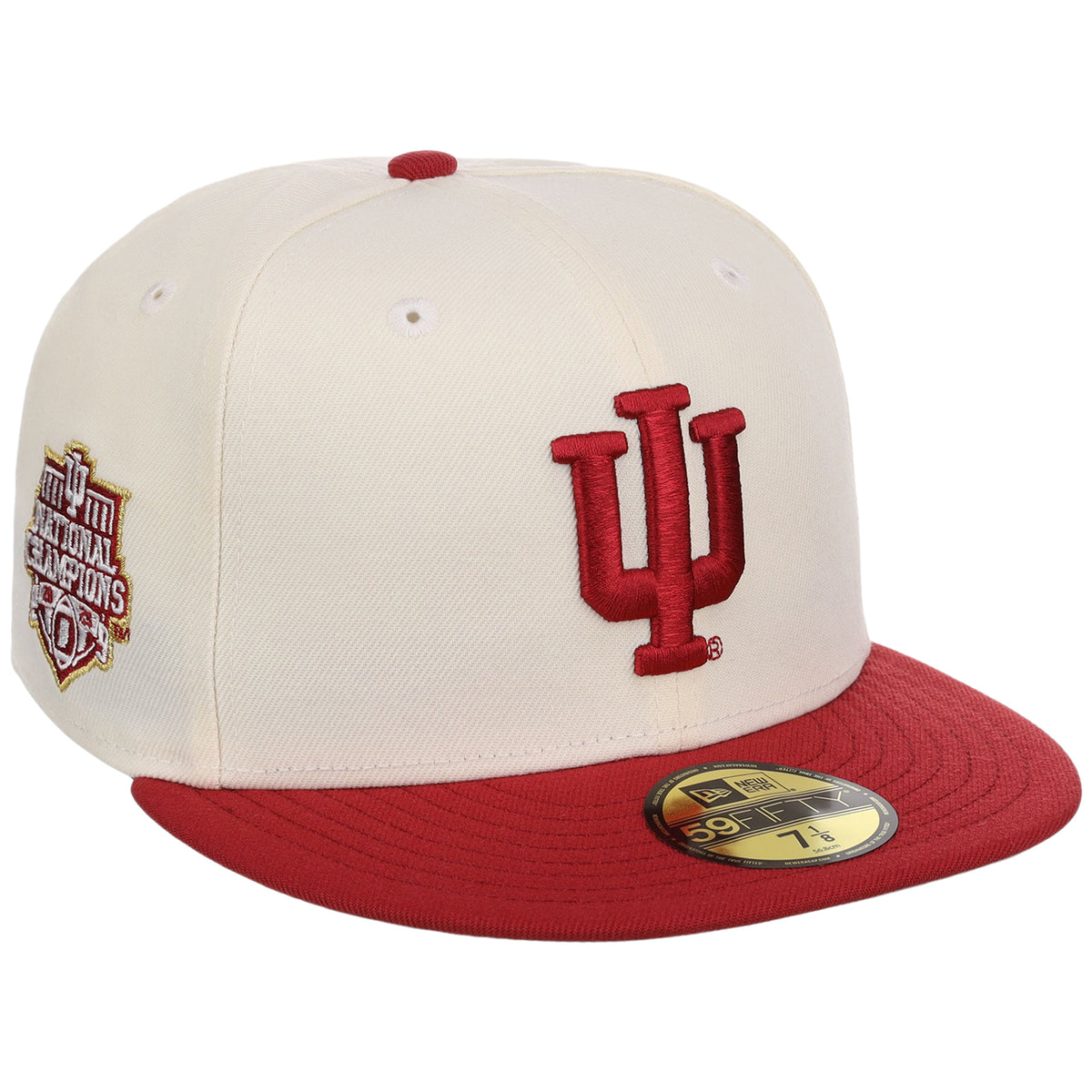Indiana Hoosiers IU Champ Pack New Era 59FIFTY (Chrome/Red)