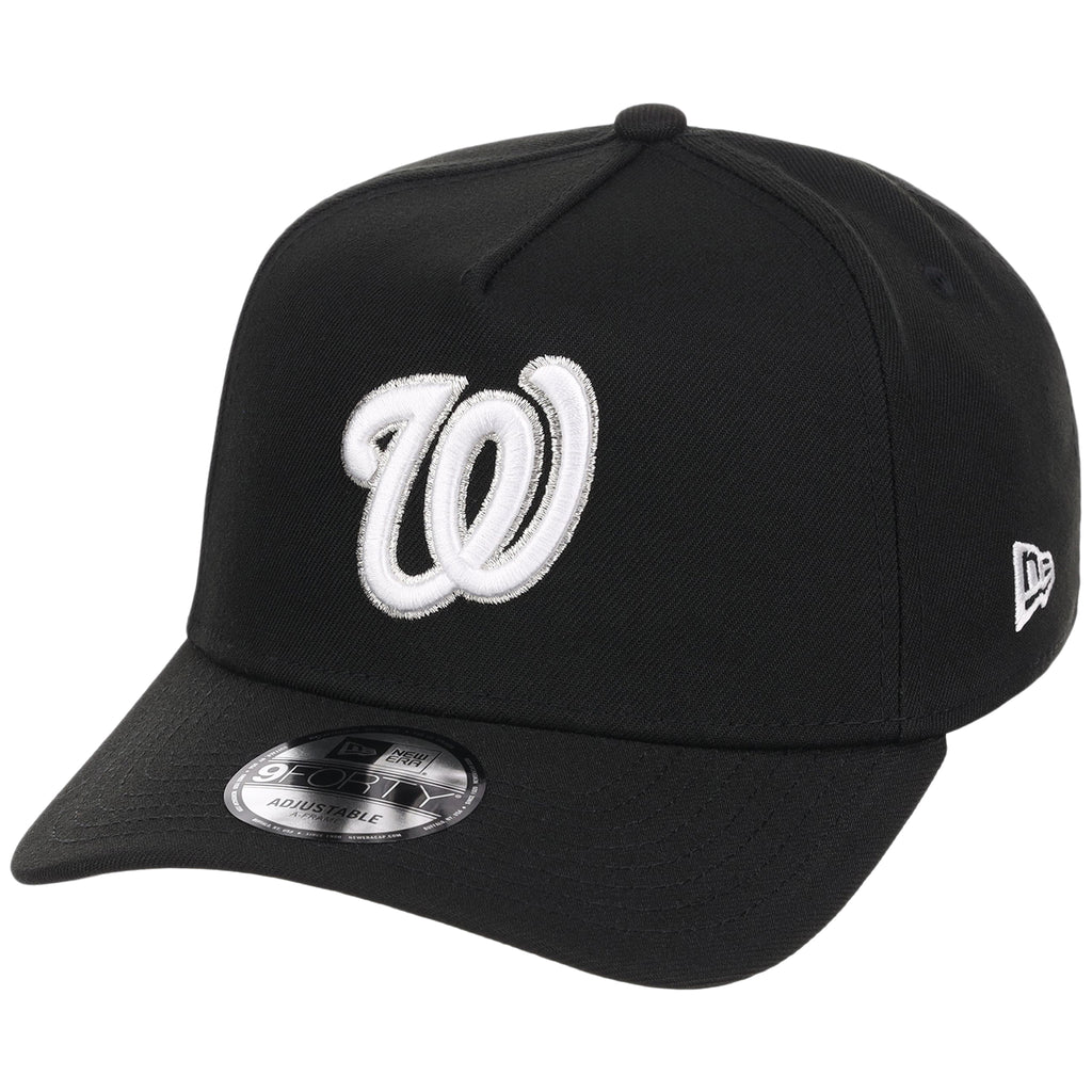 Washington Nationals MLB Black x White FASHION CORE New Era 9FORTY A-Frame
