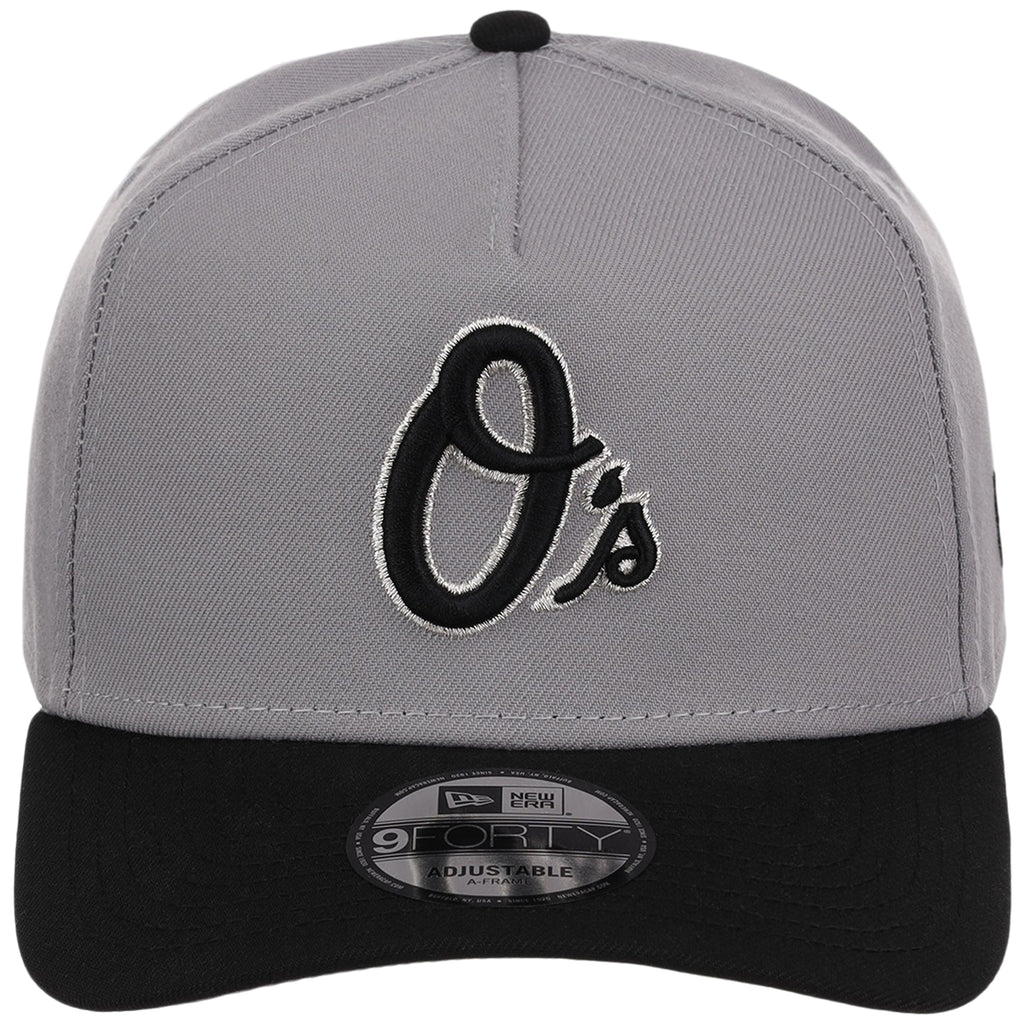 Baltimore Orioles MLB Gray x Black FASHION CORE New Era 9FORTY A-Frame