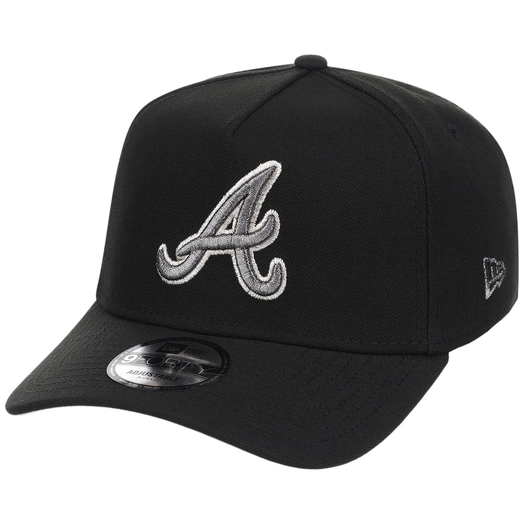 Atlanta Braves MLB Liquid Titanium New Era 9FORTY A-Frame