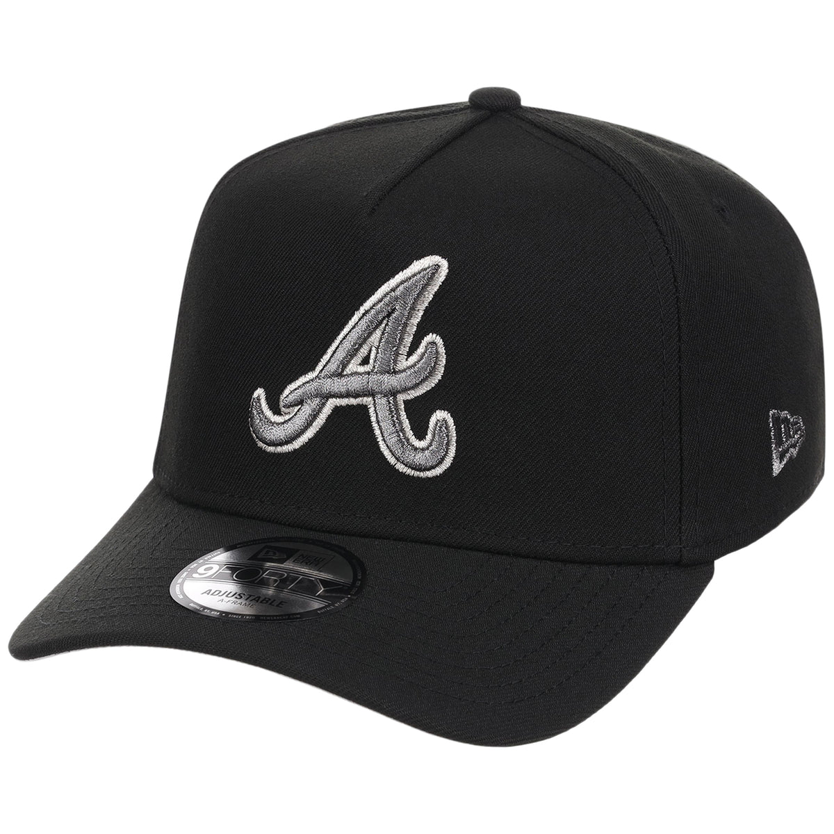 Atlanta Braves MLB Liquid Titanium New Era 9FORTY A-Frame