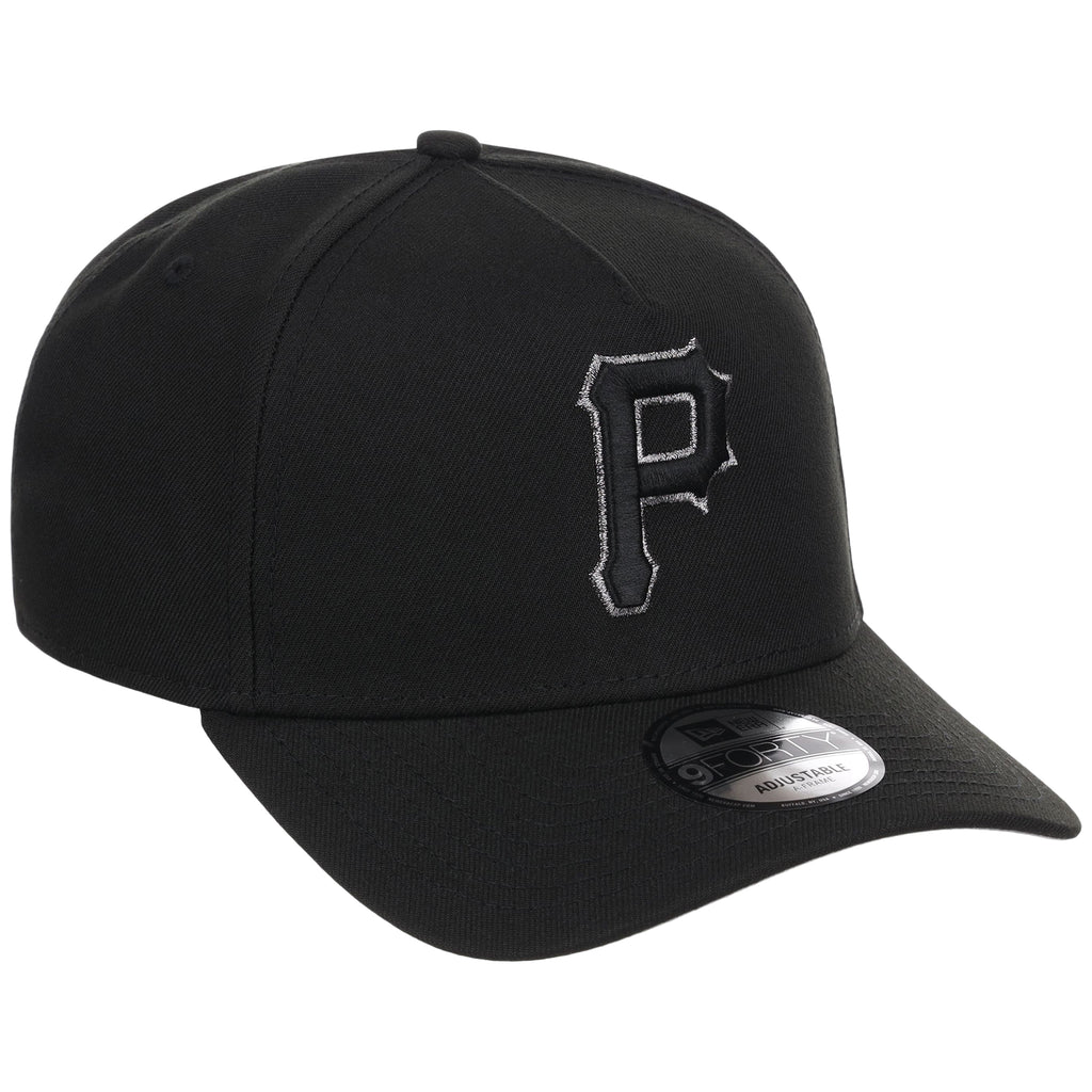 Pittsburgh Pirates MLB Black x Pewter FASHION CORE New Era 9FORTY A-Frame