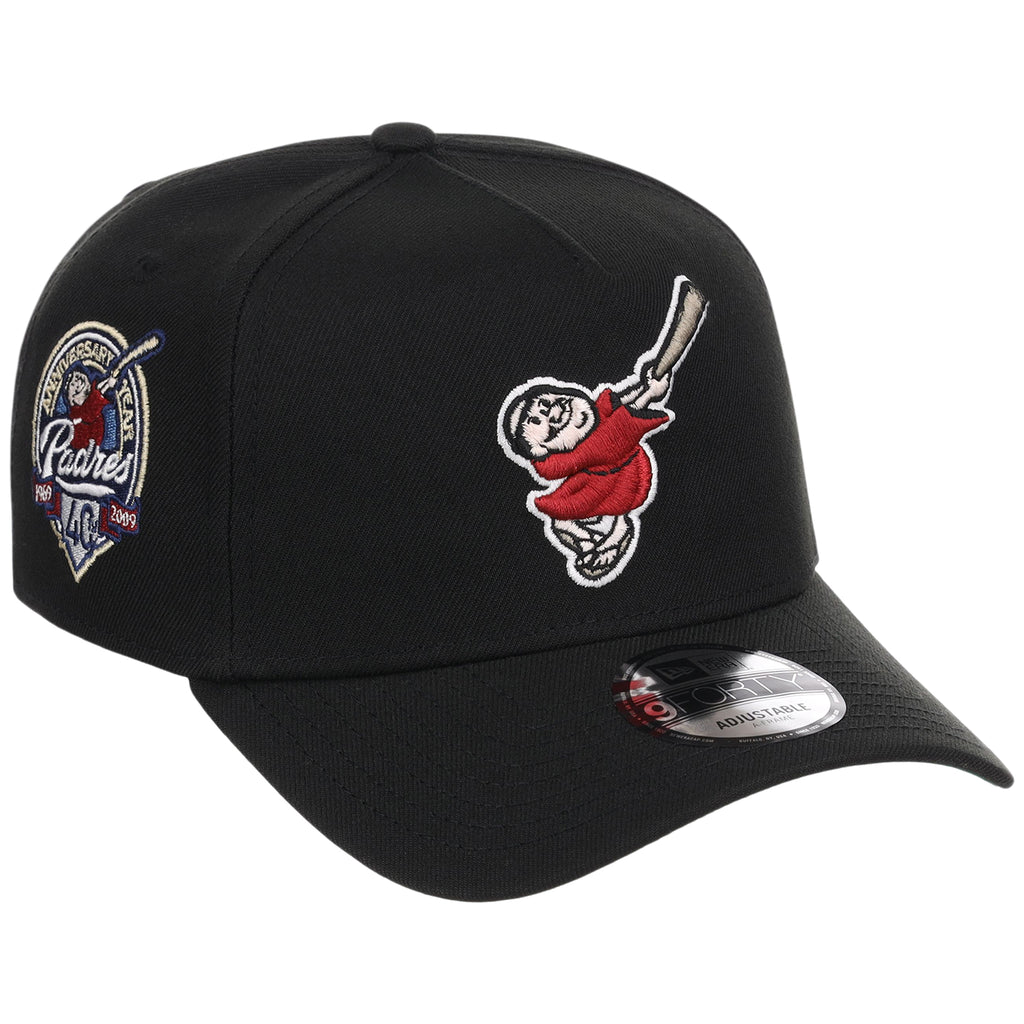 San Diego Padres MLB Black Dome New Era 9FORTY A-Frame