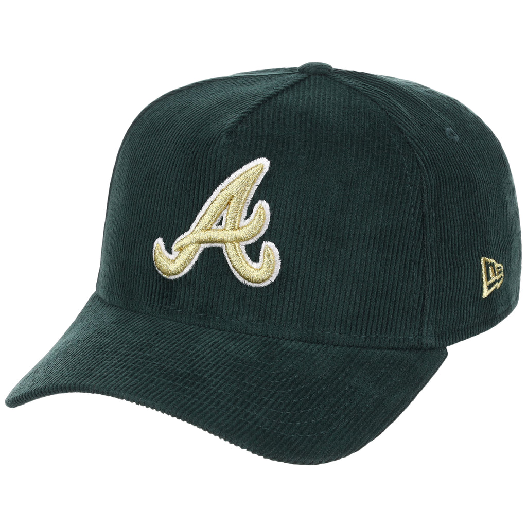Atlanta Braves MLB Dark Green Cord FASHION CORE New Era 9FORTY A-Frame