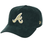 Atlanta Braves MLB Dark Green Cord FASHION CORE New Era 9FORTY A-Frame