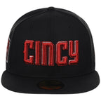 Cincinnati Reds MLB City Connect - Black Metallics New Era 59FIFTY