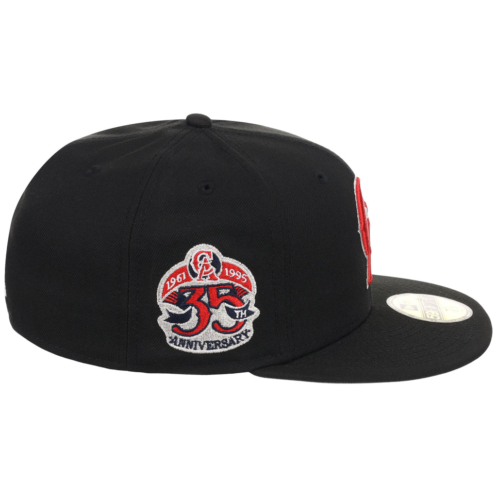 California Angels Crown the City New Era 59FIFTY Palm Tree (Black/Black/Gray)