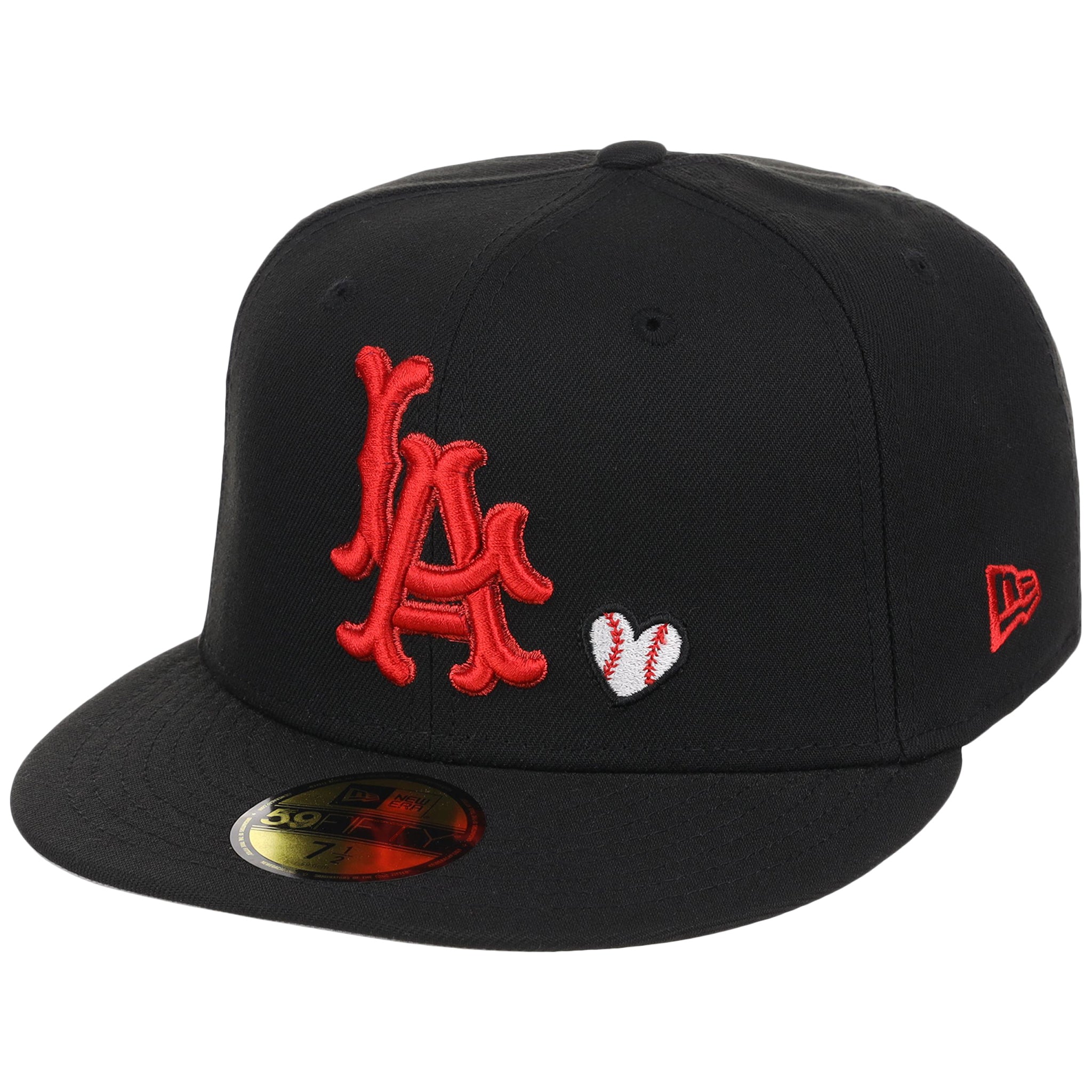 Los Angeles Angels Crown the City New Era 59FIFTY Hearts (Black/Black/Gray)