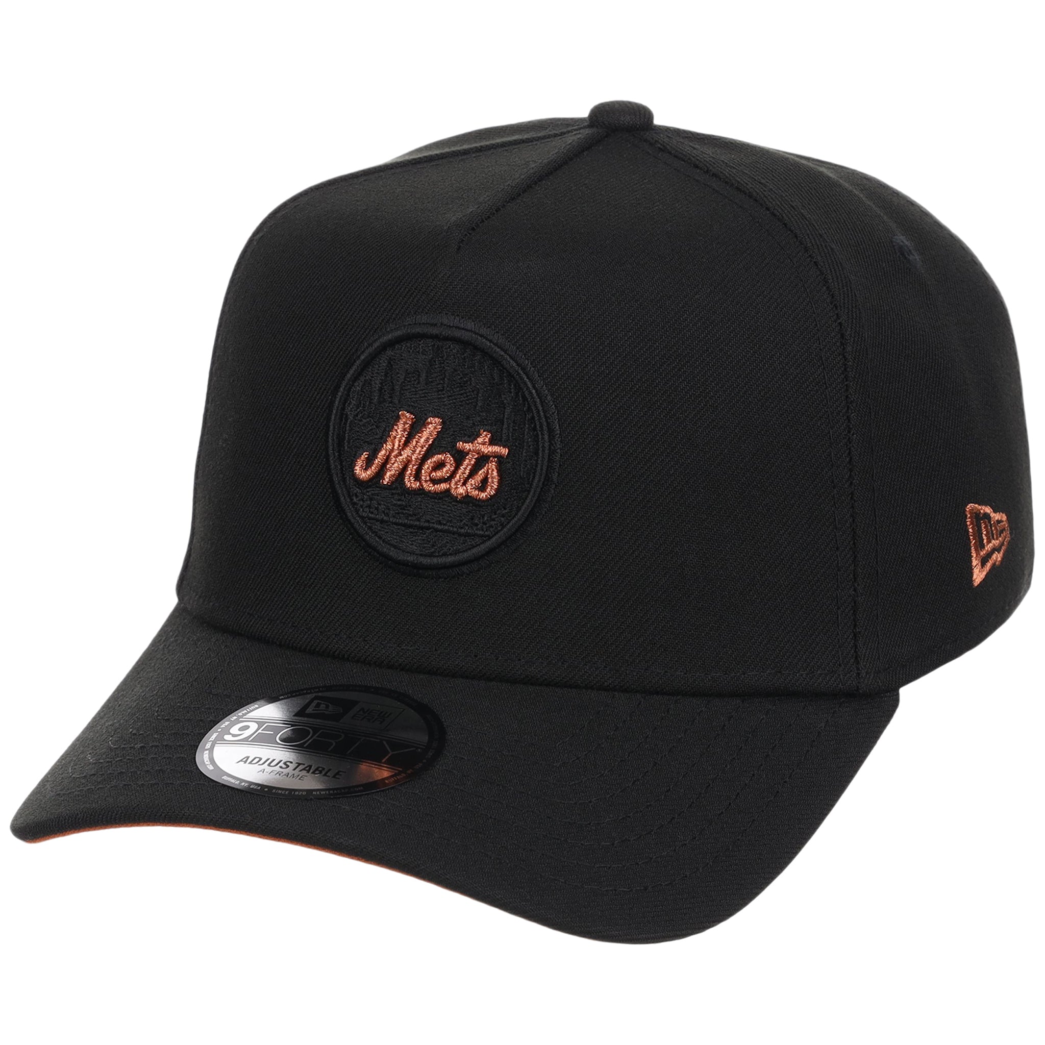 New York Mets MLB Black x Rust FASHION CORE New Era 9FORTY A-Frame